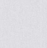 Wallis Grey Faux Linen Wallpaper with Fabric & Woven Texture, Raised Ink - Brewster 4025-82546