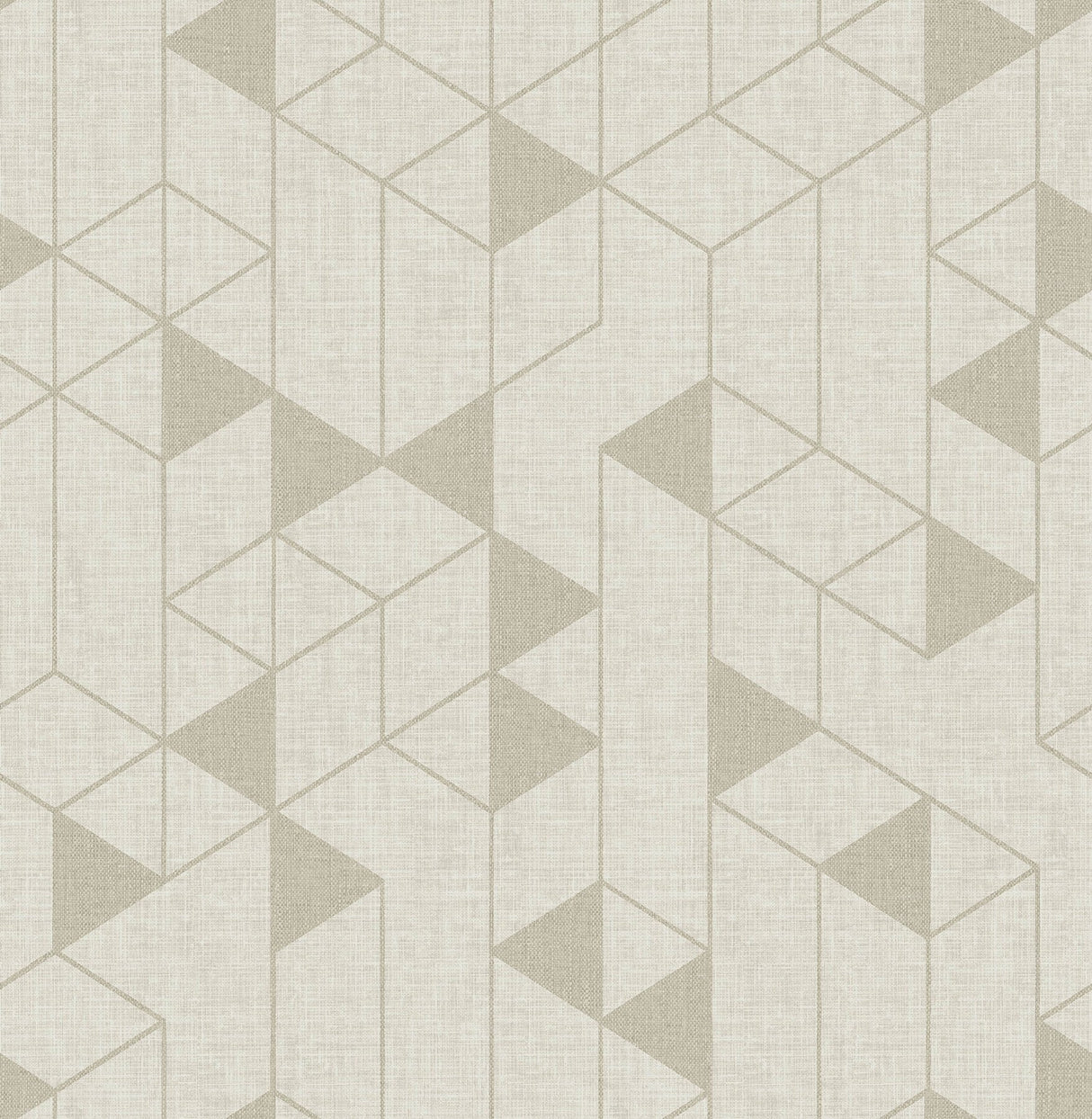 Fairbank Champagne Linen Geometric Wallpaper with Modern Graphic Pattern - A-Street Prints 4034-26770