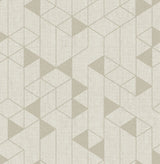 Fairbank Champagne Linen Geometric Wallpaper with Modern Graphic Pattern - A-Street Prints 4034-26770
