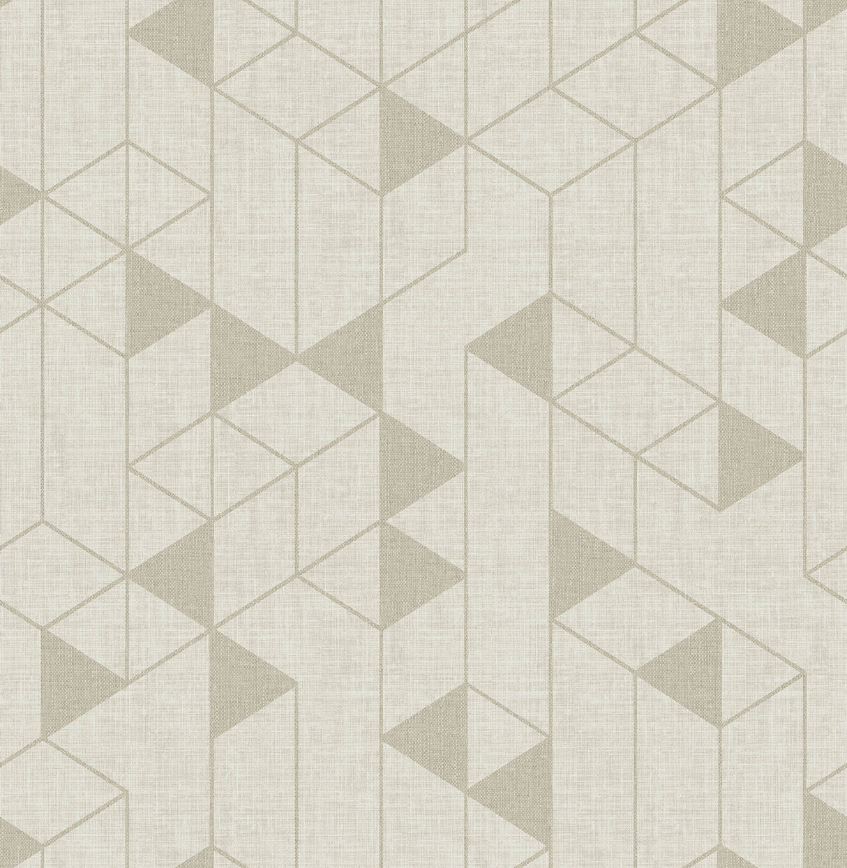 Fairbank Champagne Linen Geometric Wallpaper by A-Street Prints FD26770
