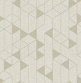 Fairbank Champagne Linen Geometric Wallpaper by A-Street Prints FD26770