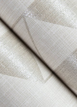 Fairbank Champagne Linen Geometric Wallpaper with Modern Graphic Pattern - A-Street Prints 4034-26770