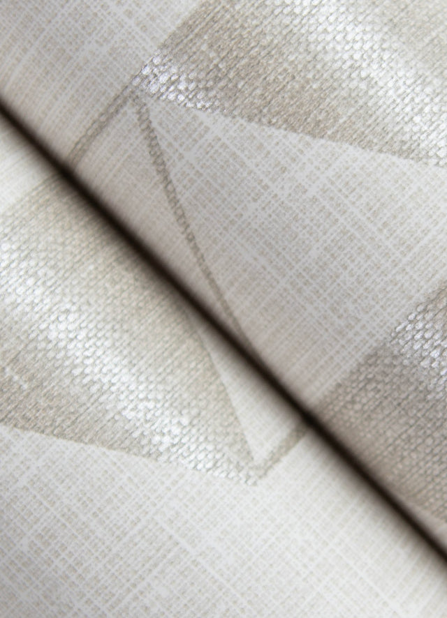 Fairbank Champagne Linen Geometric Wallpaper with Modern Graphic Pattern - A-Street Prints 4034-26770