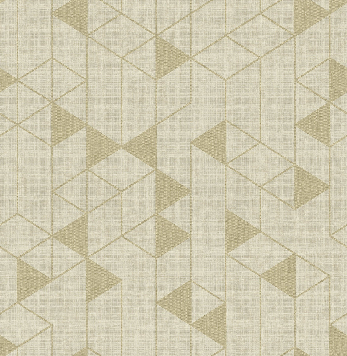 Fairbank Gold Linen Geometric Wallpaper with Modern Metallic Graphic Pattern - A-Street Prints 4034-26772
