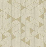 Fairbank Gold Linen Geometric Wallpaper with Modern Metallic Graphic Pattern - A-Street Prints 4034-26772