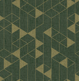 Fairbank Evergreen Linen Geometric Wallpaper by A-Street Prints - FD26774