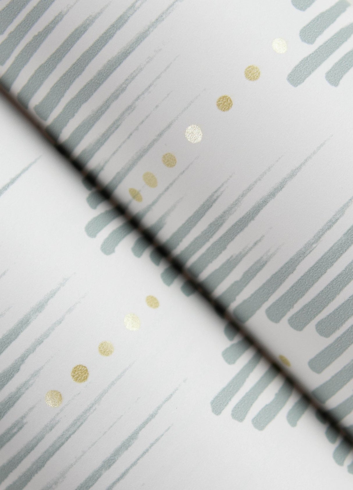 Holmby Seafoam Brushstroke Zigzag Wallpaper with Metallic Accents - A-Street Prints 4034-26776