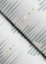 Holmby Seafoam Brushstroke Zigzag Wallpaper with Metallic Accents - A-Street Prints 4034-26776