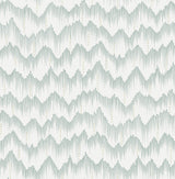 Holmby Seafoam Brushstroke Zigzag Wallpaper by A-Street Prints - FD26776