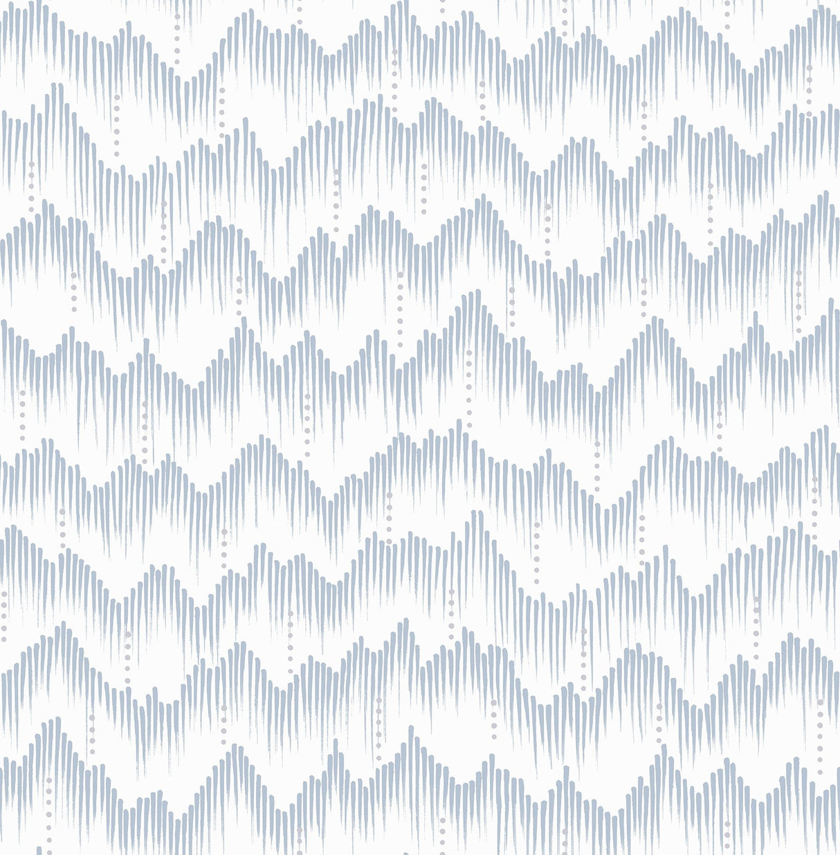 Holmby Light Blue Brushstroke Zigzag Wallpaper, Modern Geometric Non Woven Unpasted - Brewster 4034-26777
