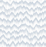 Holmby Light Blue Brushstroke Zigzag Wallpaper, Modern Geometric Non Woven Unpasted - Brewster 4034-26777