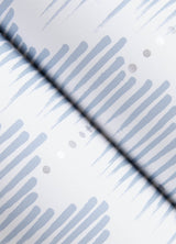 Holmby Light Blue Brushstroke Zigzag Wallpaper, Modern Geometric Non Woven Unpasted - Brewster 4034-26777