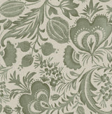 Culver Moss Jacobean Wallpaper with Botanical Floral Pattern - A-Street Prints 4034-26783