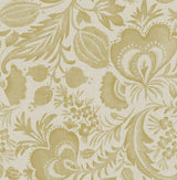 Culver Mustard Jacobean Wallpaper with Traditional Botanical Floral Pattern - A-Street Prints 4034-26784