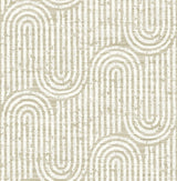 Trippet Light Brown Zen Waves Wallpaper by A-Street Prints - FD26786