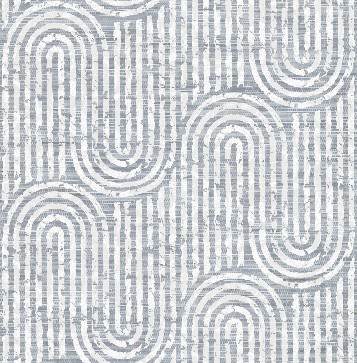 Trippet Blue Zen Waves Wallpaper with Modern Geometric Pattern - A-Street Prints 4034-26788