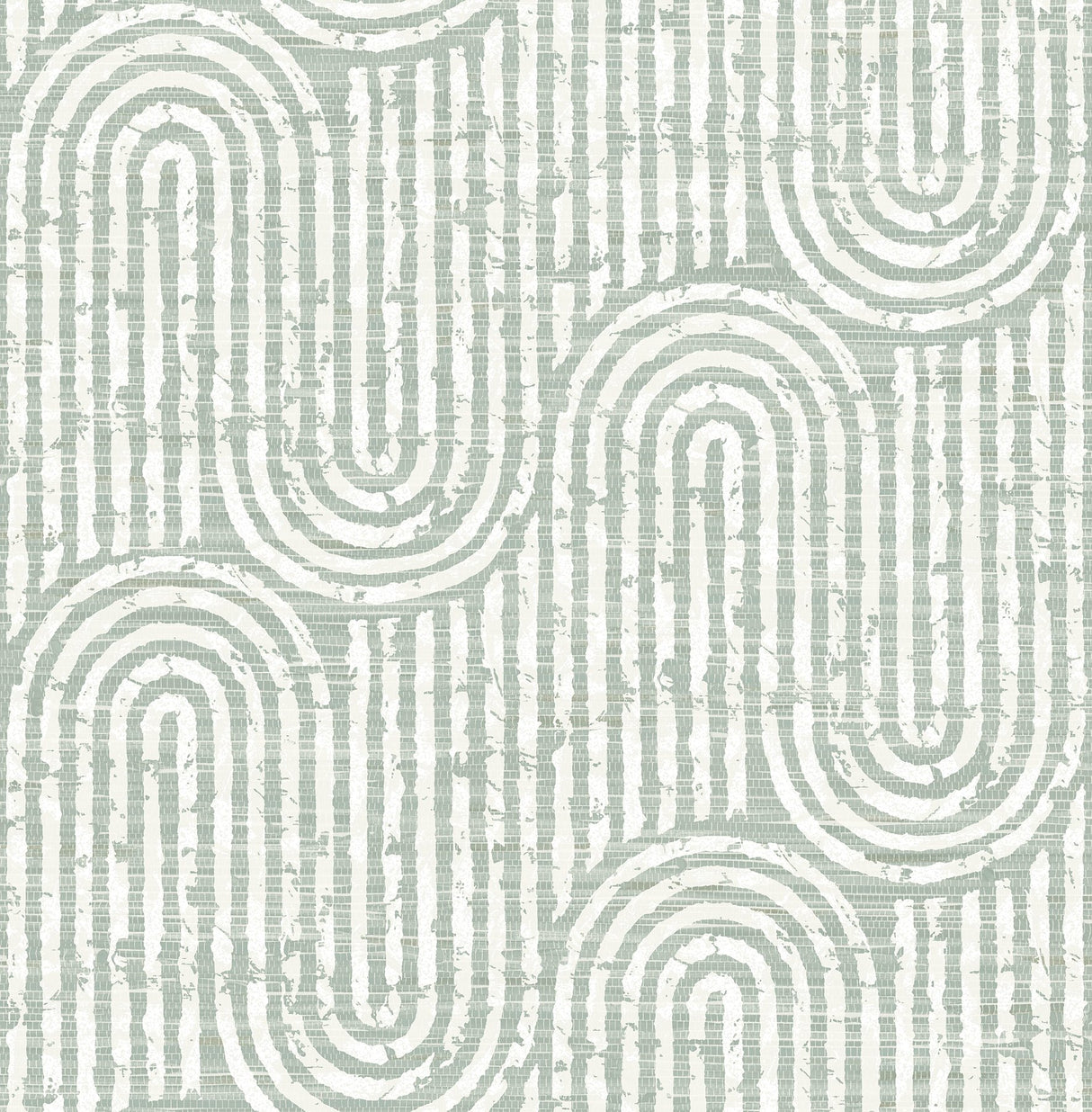 Trippet Sage Zen Waves Wallpaper with Modern Geometric Pattern - A-Street Prints 4034-26789