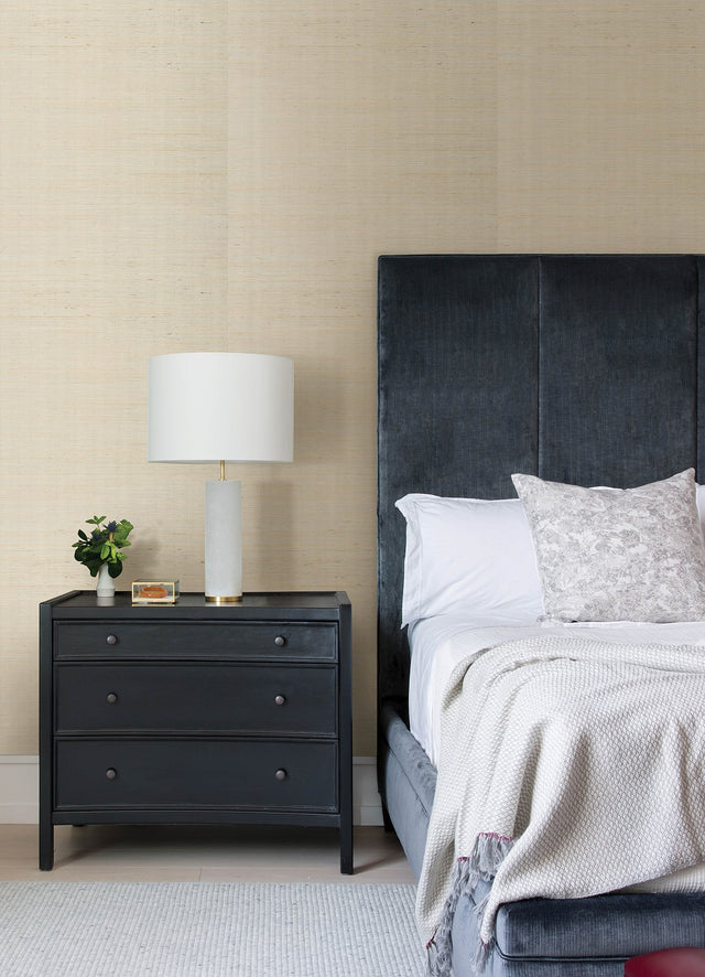 Colcord Cream Sisal Grasscloth Wallpaper Texture Pattern - A-Street Prints 4034-72102