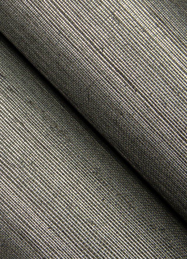 Colcord Charcoal Sisal Grasscloth Wallpaper with Traditional Texture Pattern - A-Street Prints 4034-72107