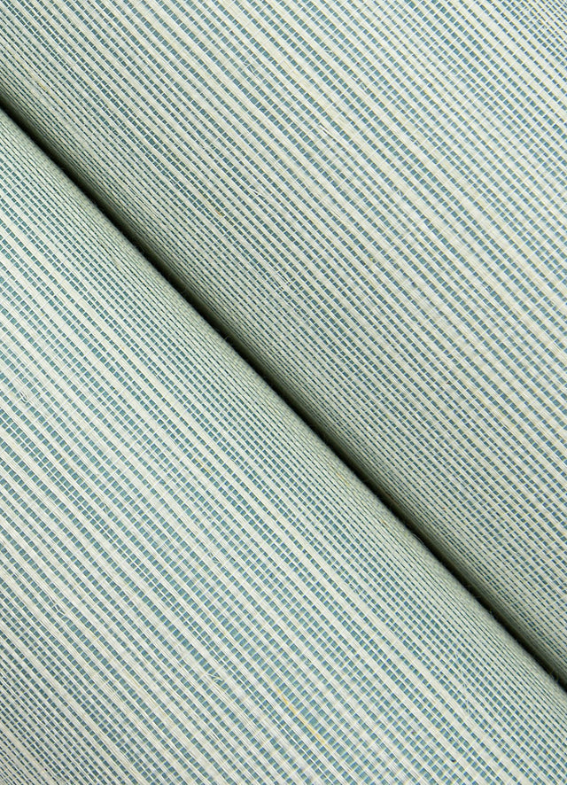 Kenter Aqua Sisal Grasscloth Wallpaper, Traditional Texture Pattern - A-Street Prints 4034-72111