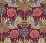 Mandeville Raspberry Tropical Paradise Wallpaper by A-Street Prints - YK72122