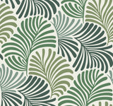 Trousdale Green Fanning Flora Wallpaper by A-Street Prints - YK72127