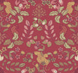 Getty Raspberry Jungle Damask Wallpaper in Raspberry by A-Street Prints - YK72130