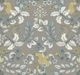 Getty Grey Jungle Damask Wallpaper by A-Street Prints - YK72134