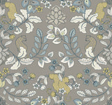 Getty Grey Jungle Damask Wallpaper by A-Street Prints - YK72134