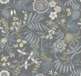 Marilyn Light Grey Floral Trail Wallpaper by A-Street Prints - YK72136