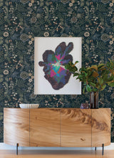 Marilyn Sea Green Floral Trail Wallpaper with Botanical Floral Pattern - A-Street Prints 4034-72137