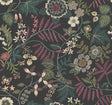 Marilyn Black Floral Trail Wallpaper by A-Street Prints - YK72138