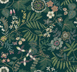 Marilyn Green Floral Trail Wallpaper by A-Street Prints - YK72139