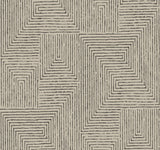 Mortenson Taupe Geometric Wallpaper with Modern Graphics Pattern - A-Street Prints 4034-72140