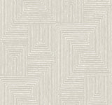 Mortenson Light Grey Geometric Wallpaper by A-Street Prints - YK72141