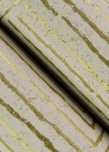 Mortenson Gold Geometric Wallpaper with Metallic Painterly Maze Pattern, Modern - A-Street Prints 4034-72142