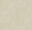 Mortenson Gold Geometric Metallic Cork Wallpaper by A-Street Prints - YK72142