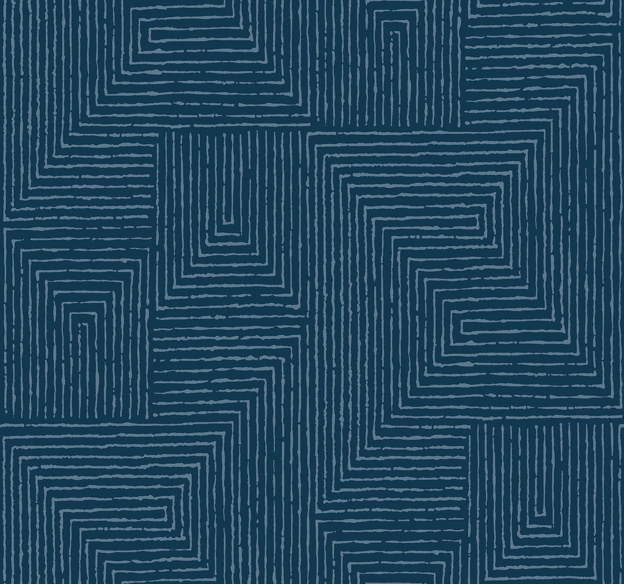 Mortenson Navy Geometric Wallpaper with Modern Graphic Pattern - A-Street Prints 4034-72144