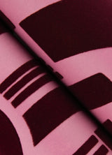 Carter Burgundy Geometric Flock Wallpaper - A-Street Prints 4034-87380