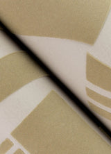 Carter Light Brown Geometric Flock Wallpaper with Modern Graphic Motif - A-Street Prints 4034-87383