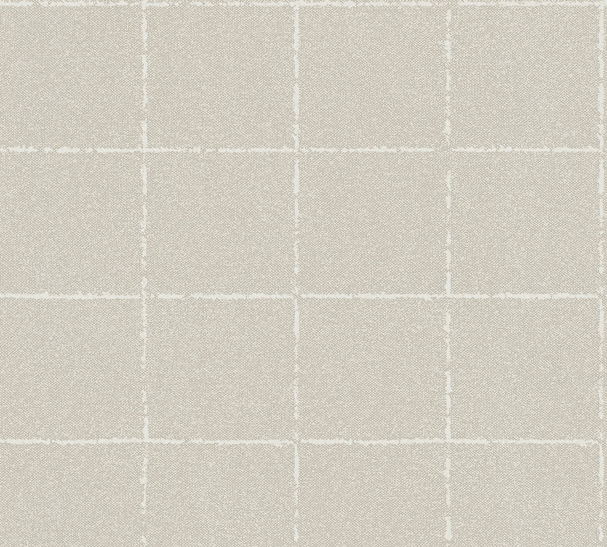 Kishi Neutral Tile Wallpaper with Textured Raised Ink Grid - Brewster 4035-37551-4