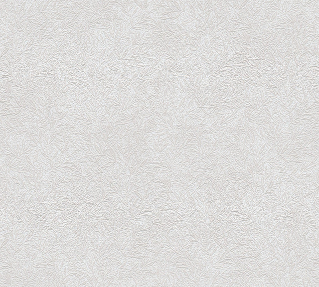 Sayuri Cream Leaf Trail Wallpaper with Raised Ink Textured Botanical Leaves - Advantage 4035-37837-3