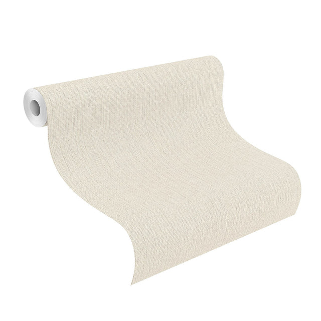 Hoshi White Woven Wallpaper with Raised Ink Texture - Advantage 4035-407921