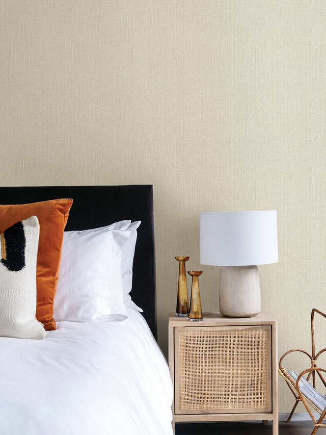 Hoshi White Woven Wallpaper with Raised Ink Texture - Advantage 4035-407921