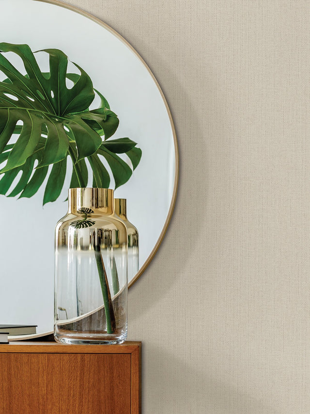 Hoshi White Woven Wallpaper with Raised Ink Texture - Advantage 4035-407921