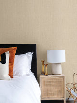 Hoshi Beige Woven Wallpaper with Coastal Texture Pattern and Raised Ink - Advantage 4035-407938