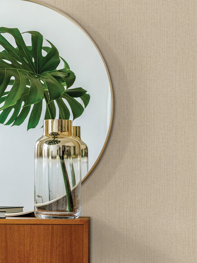Hoshi Beige Woven Wallpaper with Coastal Texture Pattern and Raised Ink - Advantage 4035-407938
