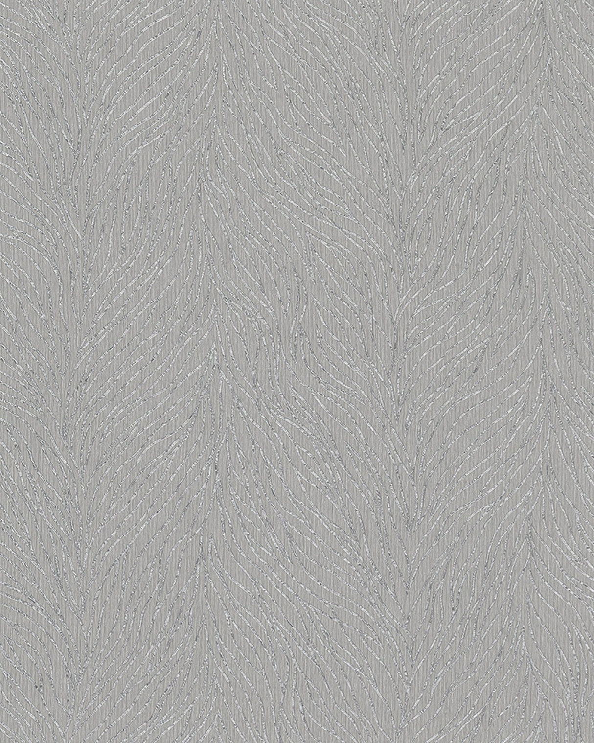Tomo Grey Abstract Wallpaper with Metallic Textured Botanical Motif - Advantage 4035-58427