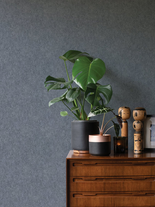 Genki Denim Distressed Wallpaper with Plaster Effects Texture - Brewster 4035-617146