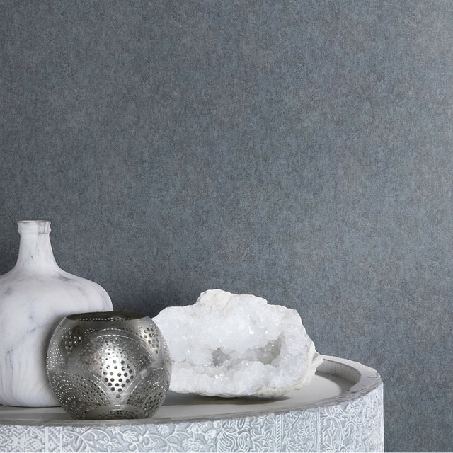 Genki Denim Distressed Wallpaper with Plaster Effects Texture - Brewster 4035-617146